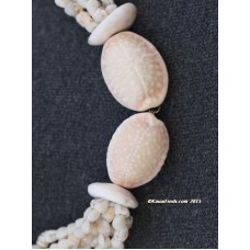 Momi Six Strand Ni`ihau Shell Lei